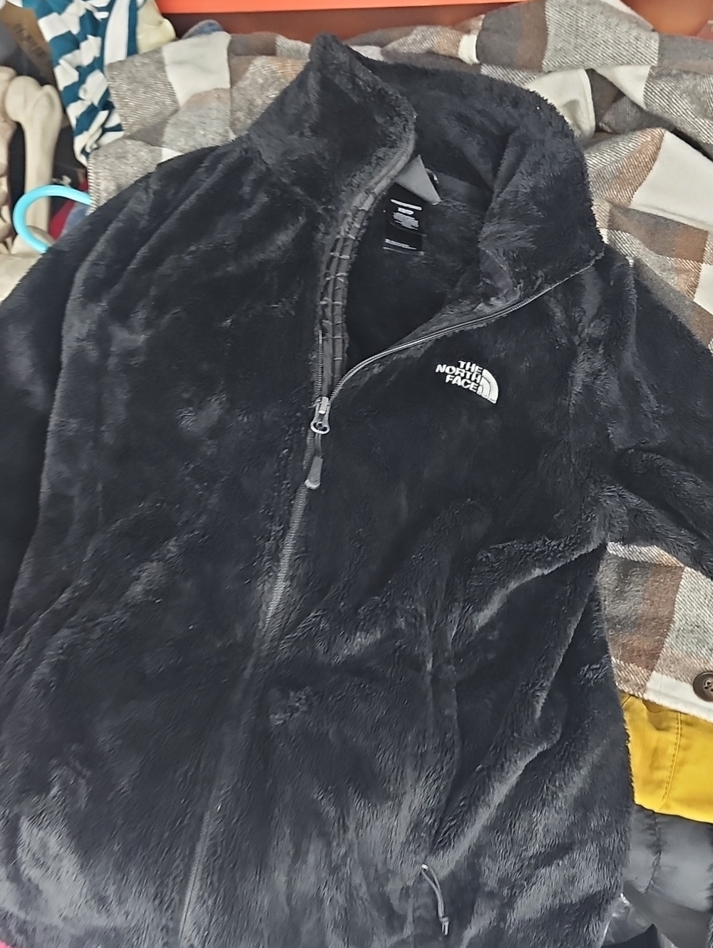 The North Face Black Plush Quarter-Zip Fleece Pullover